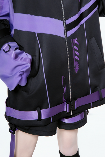 Cyber Subculture Jersey Jacket + Shorts + Leg Covers