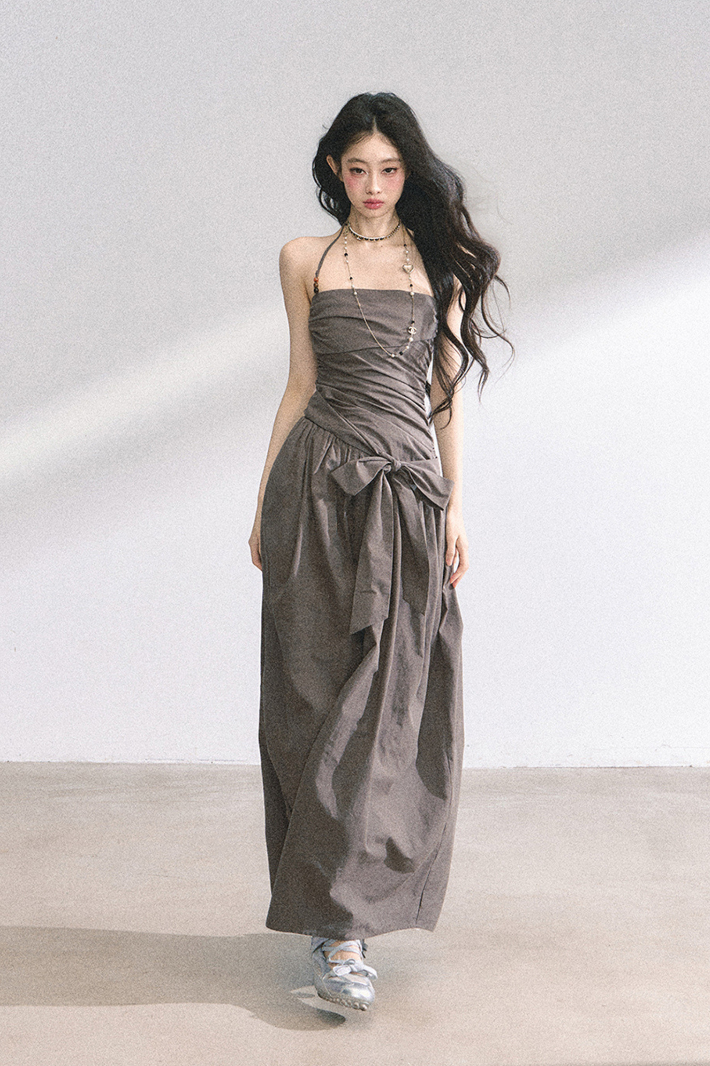 Halter Neck Long Dress