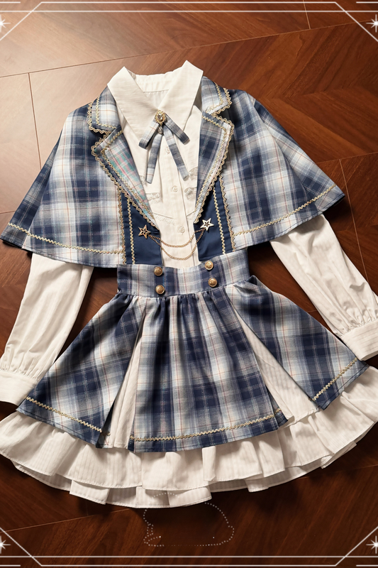 Starlight Idol Cosplay Cape + Shirt + Skirt + Leg Warmers