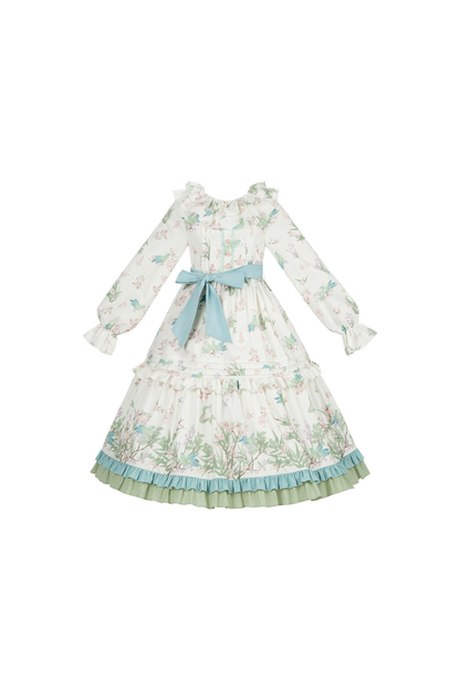 [pre-order] Forest Flower Dress + Suspender Skirt + Blouse + Cardigan + Scarf