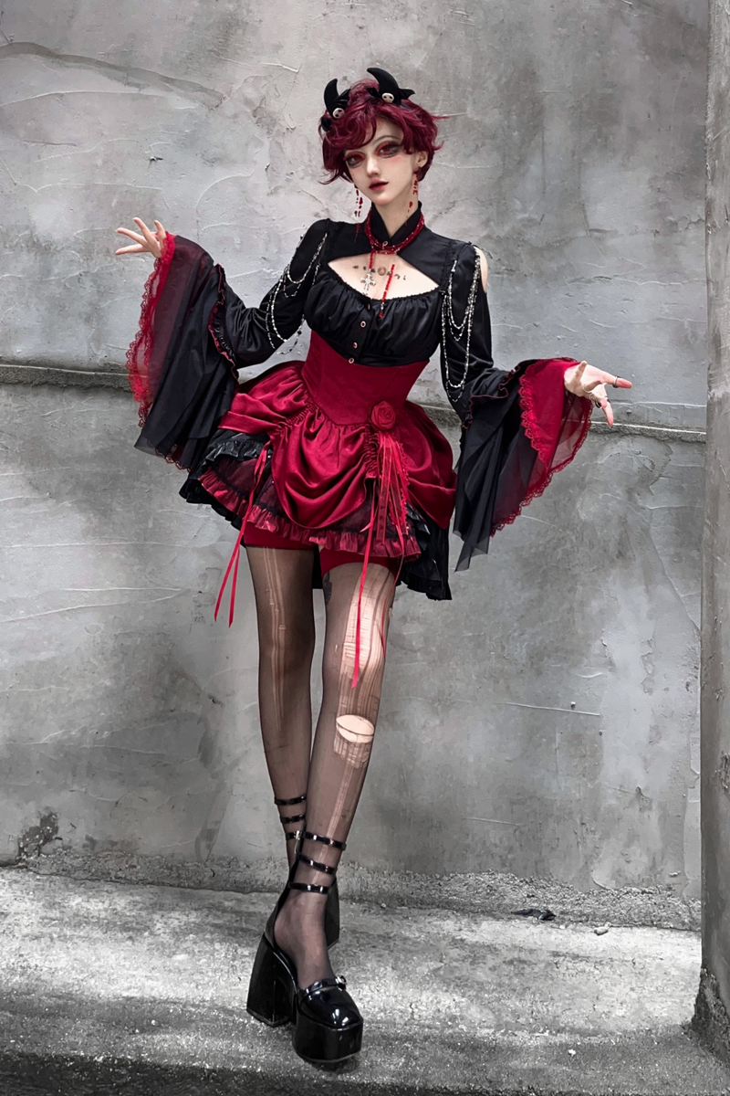 Dark Flower Gothic Lolita Set