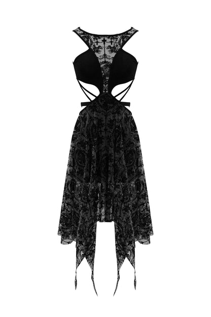 Lace Cameo Butterfly Dress