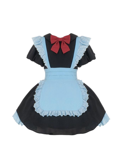 Pleated Lace Maid Dress
