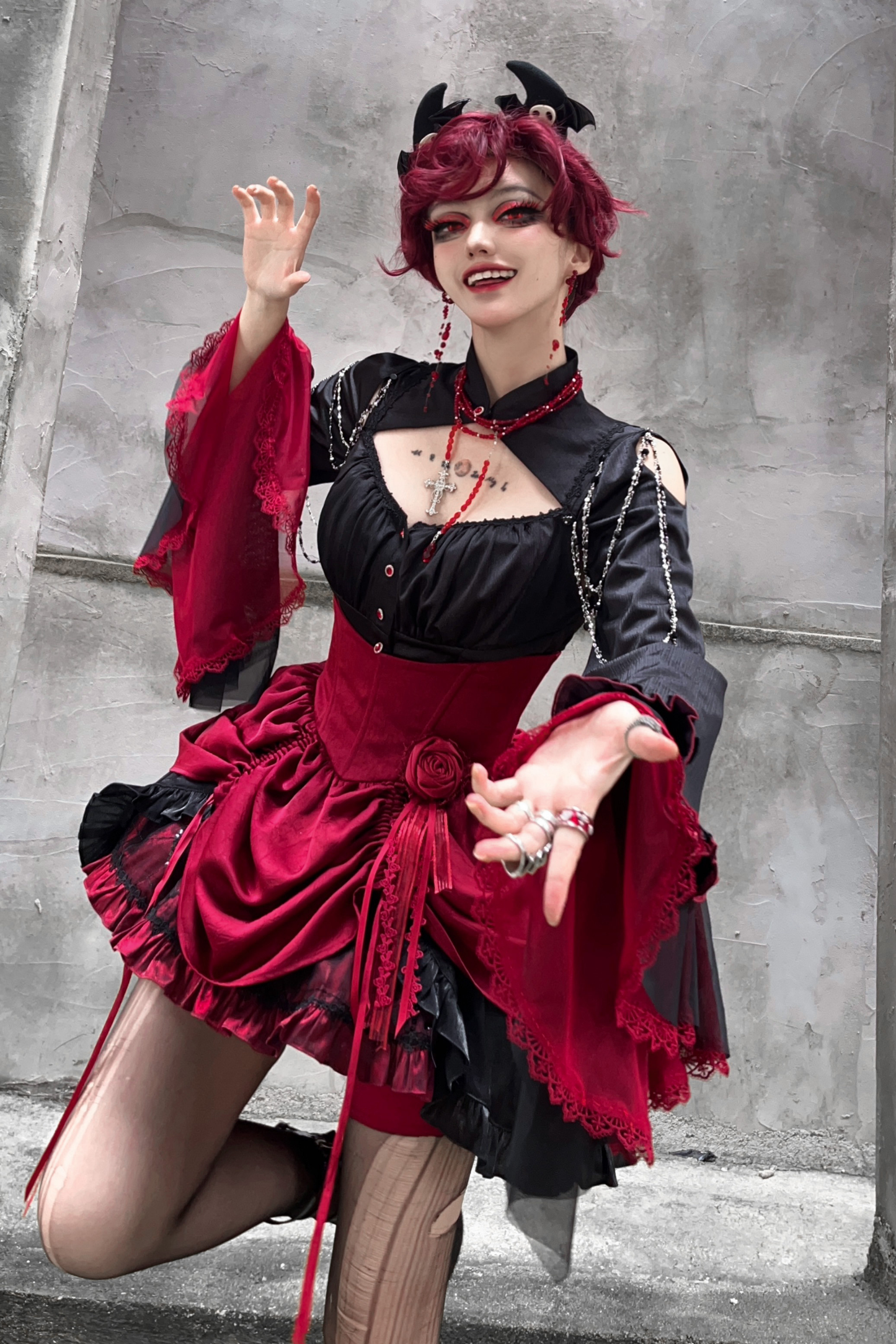 Dark Flower Gothic Lolita Set