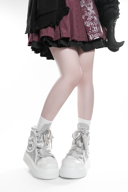 Dark Cat Canvas Sneakers