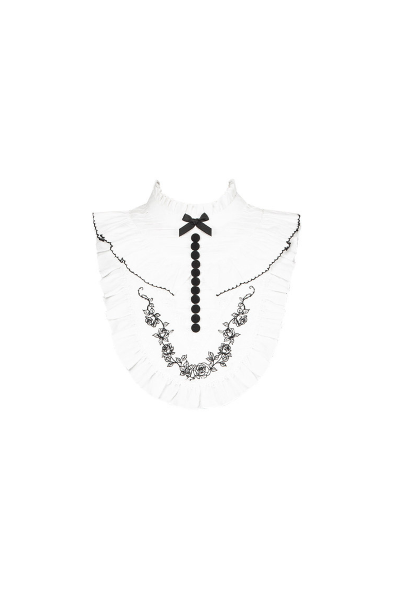 Gothic Dress + Fake Collar + Hat