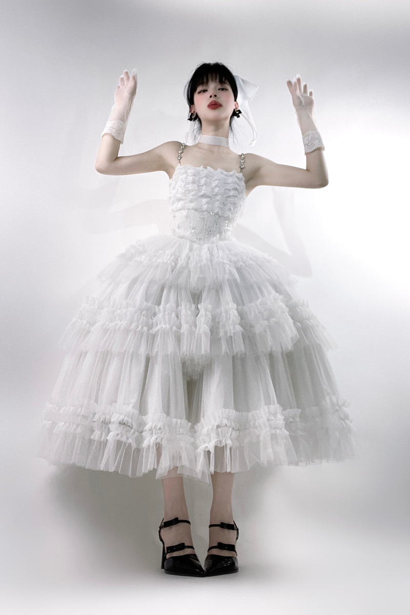 Lace Swan Lolita Camisole Dress