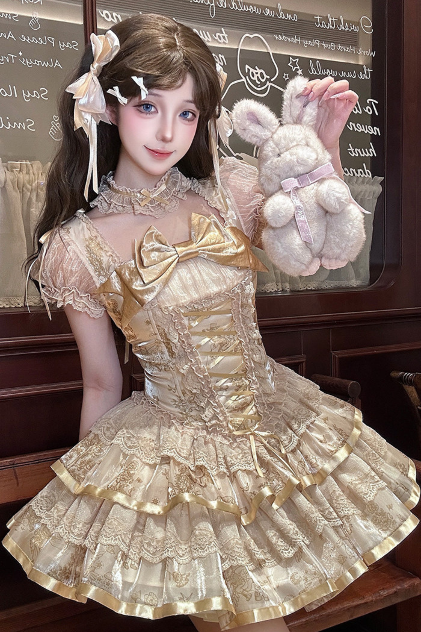 [pre-order Deadline: April 3] Gilded Fantasy Lolita Dress + Jumper Skirt
