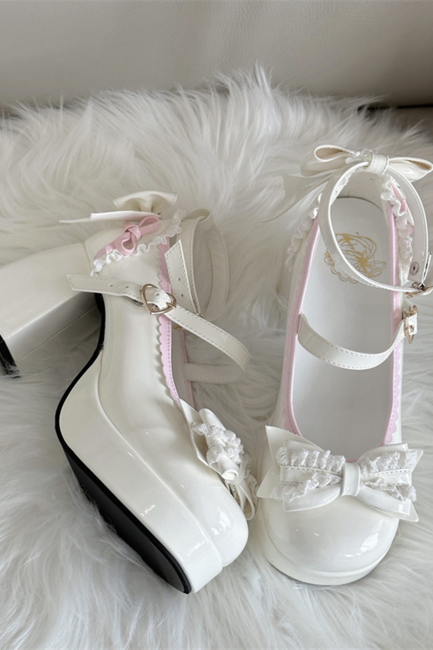 Ruffle Ribbon Lolita Shoes