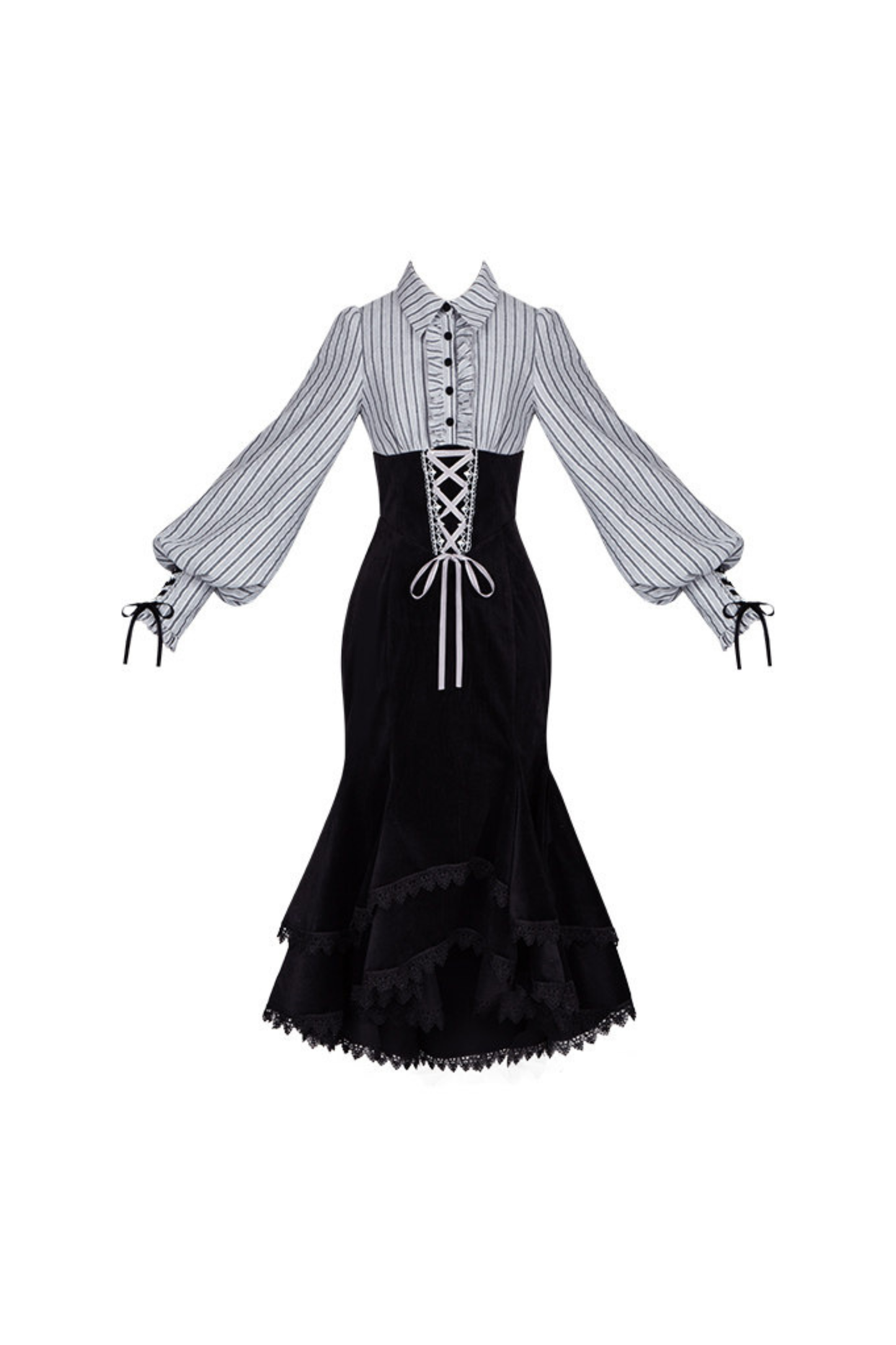 Fish Tail Dress + Flare Dress + Hat + Headband