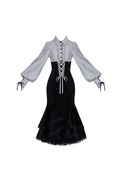 Fish Tail Dress + Flare Dress + Hat + Headband