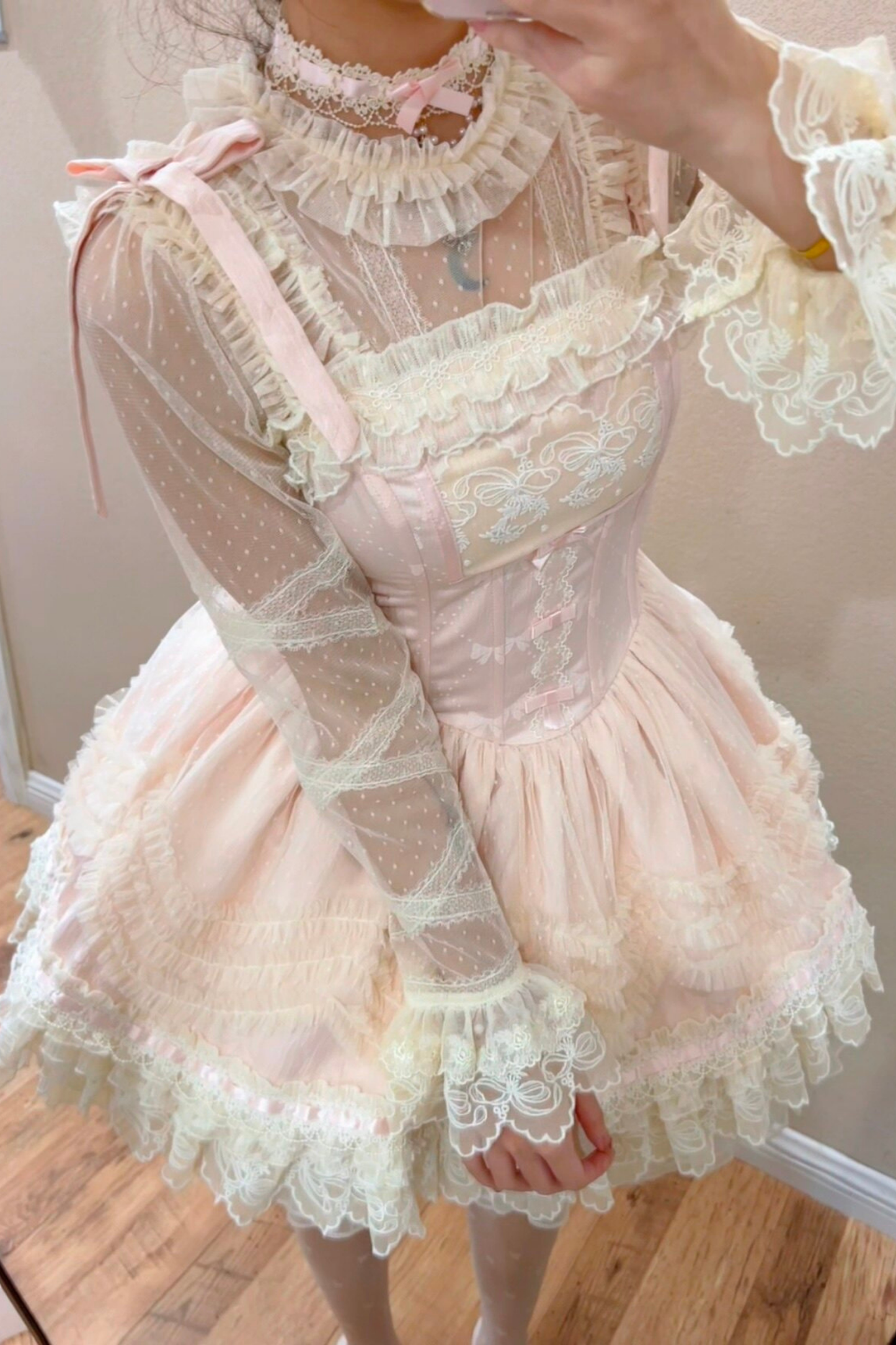 Sweet Jenny Lolita Jumper Skirt + Necklace + Hat + Headband
