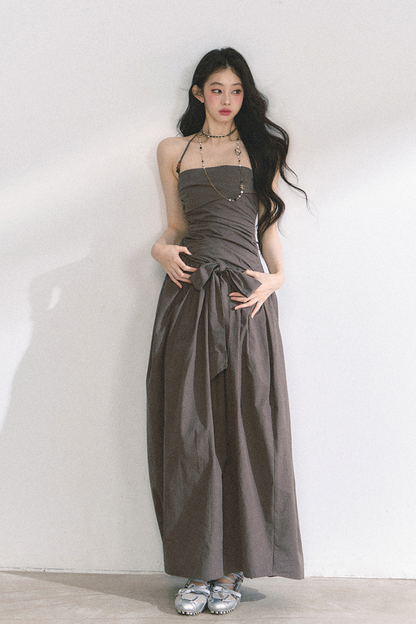Halter Neck Long Dress