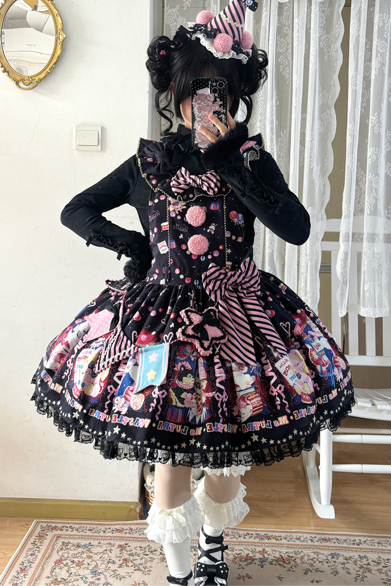 Circus Suspender Lolita Dress + Skirt