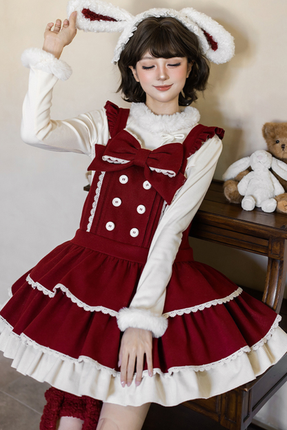 Doll Lolita Dress + Top + Animal Leg Loops + Animal Headband