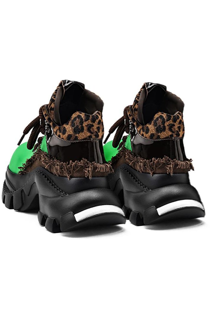 Leopard Y2k Chunky Sneakers