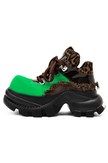 Leopard Y2k Chunky Sneakers