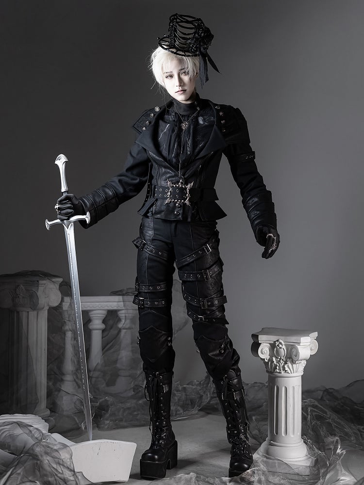 [pre-order Deadline: June 8] Phantom Knight Dark Gothic Prince Suit Full Set (jacket With Cape + Top + Pants)