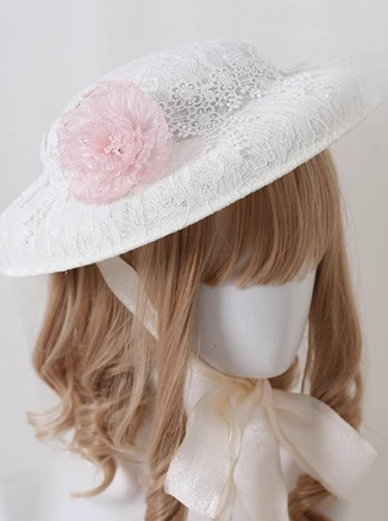 Retro Linen Flat Hat