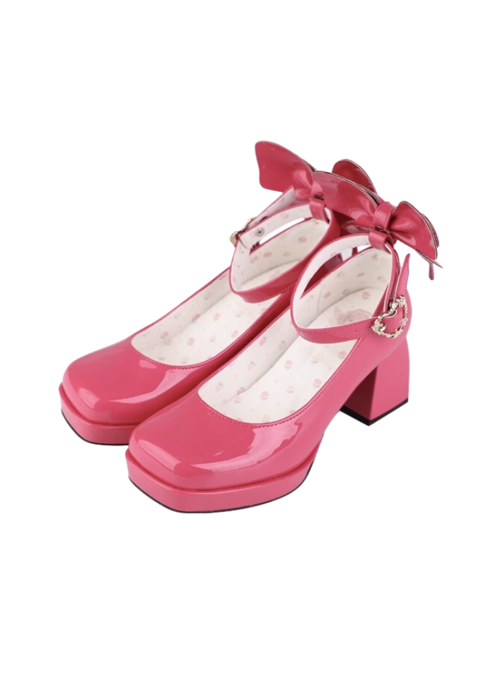 Shiny Patent Leather Heels