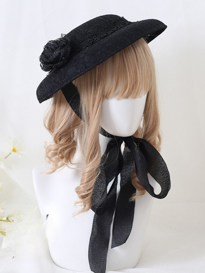Retro Linen Flat Hat