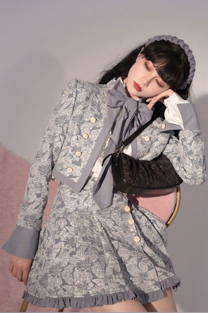 Golden Years Oil Painting Vest + Jacket + Skirt