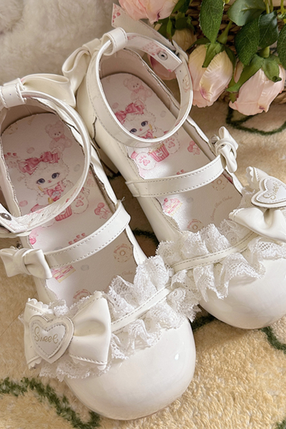 Lace Ribbon Lolita Shoes