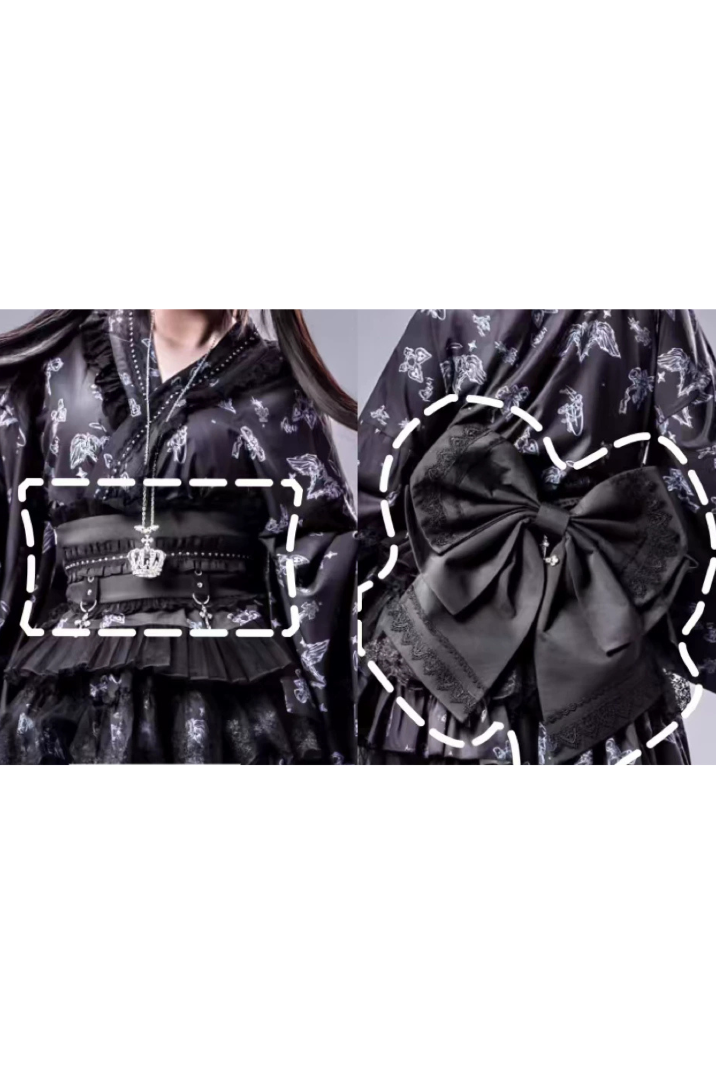 Galaxy Dark Lace Dark Kawaii Yukata