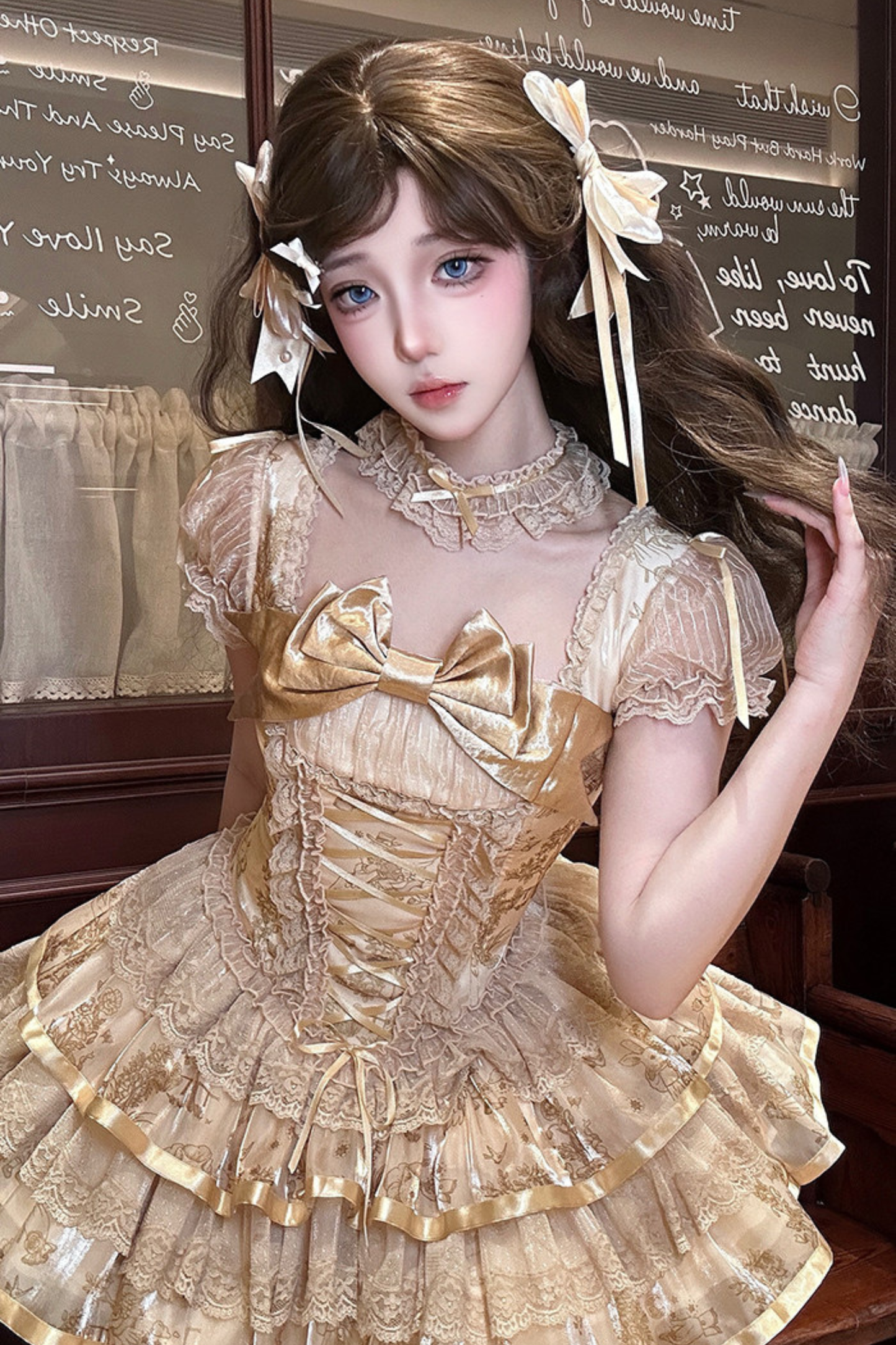 [pre-order Deadline: April 3] Gilded Fantasy Lolita Dress + Jumper Skirt