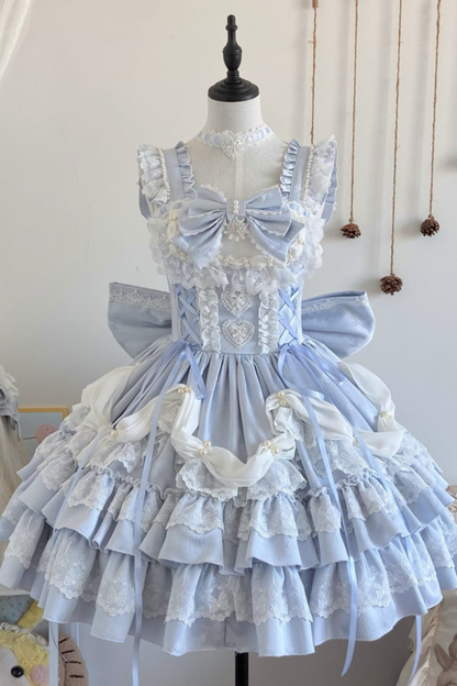 Sweet Ruffle Tiered Lolita Dress