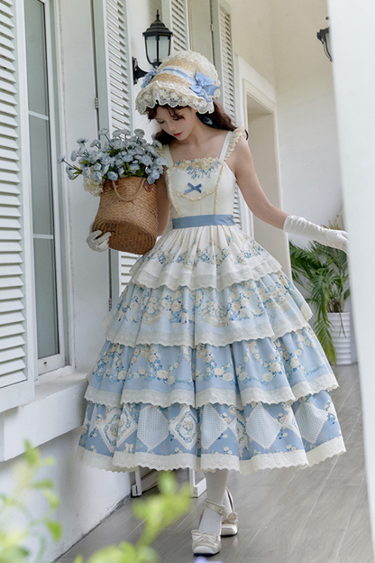 Pastoral Print Lolita Set