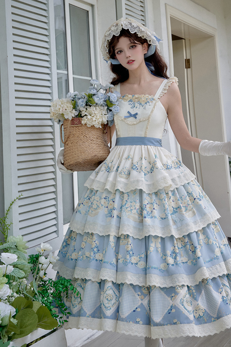 Pastoral Print Lolita Set