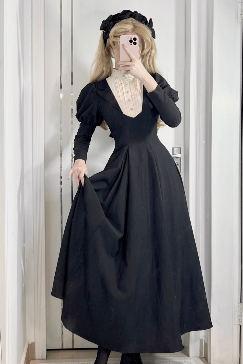 Gothic Flared Long Lolita Dress