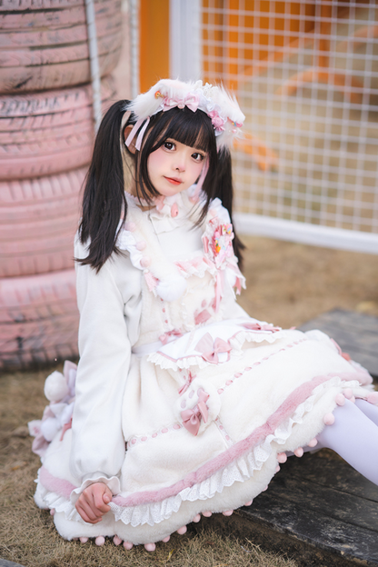 Sweet Girly Cat Lolita Set
