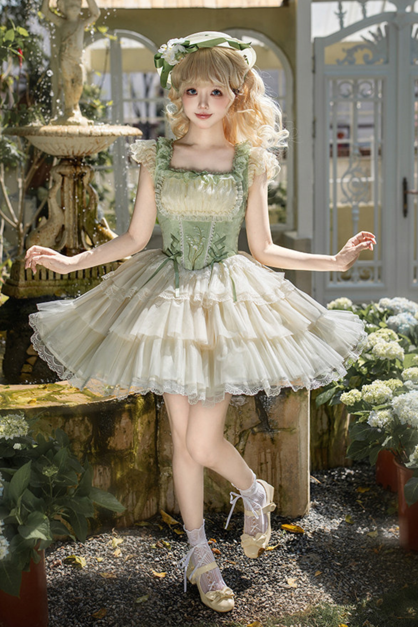 Flying Jupiter Lolita Jumper Skirt + Cardigan + Hat