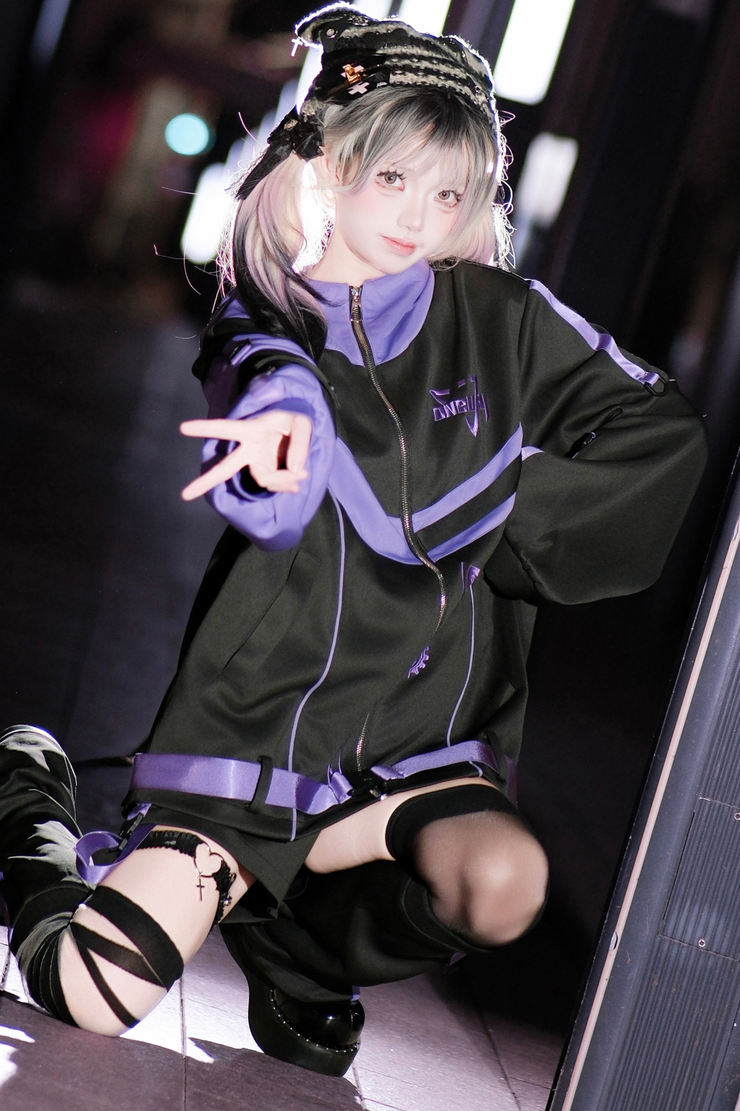 Cyber Subculture Jersey Jacket + Shorts + Leg Covers