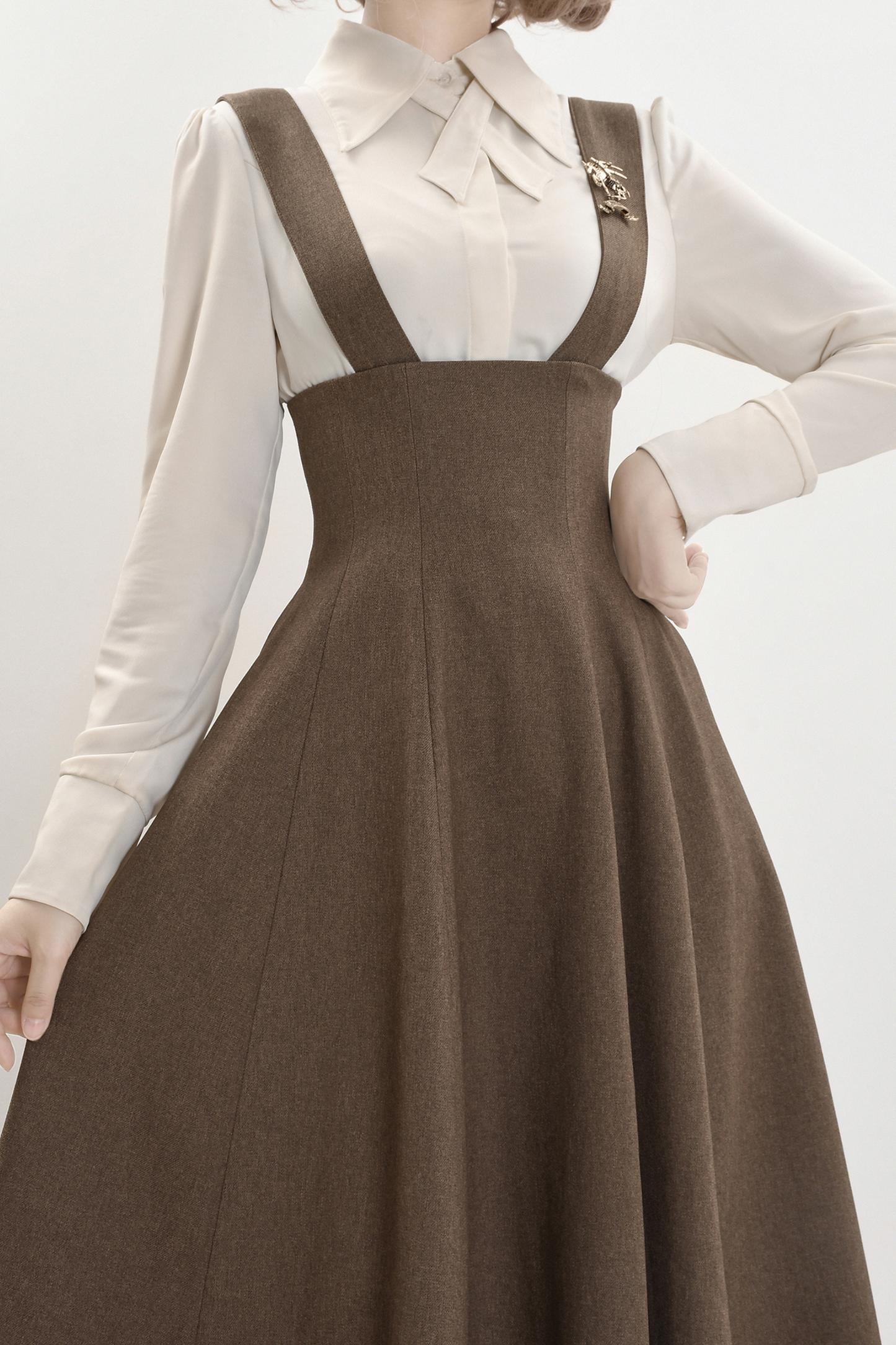Umbrella Style Trailing Vest + Long Skirt + Short Skirt