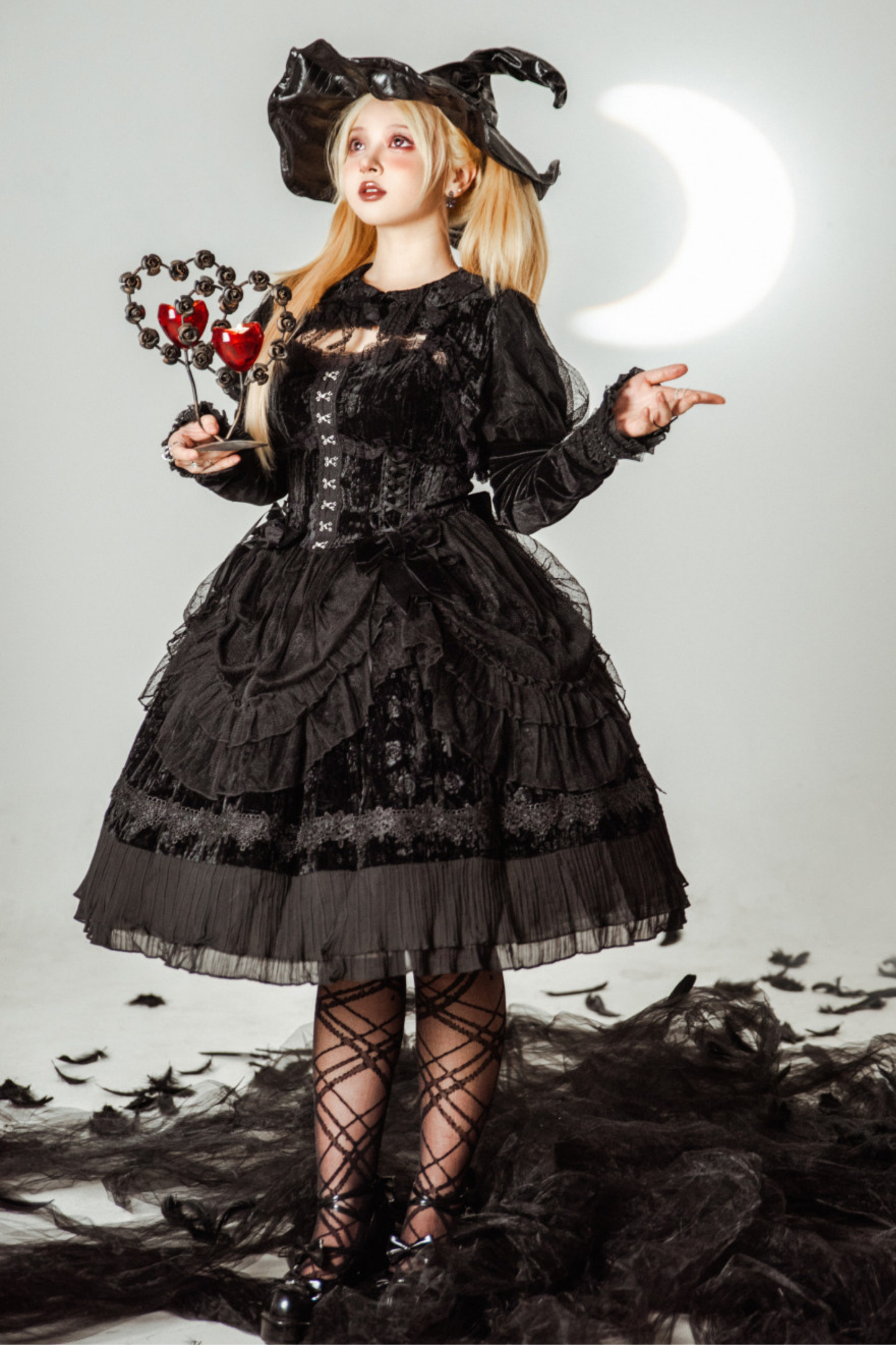 Gothic Doll Lolita Dress + Short Jacket