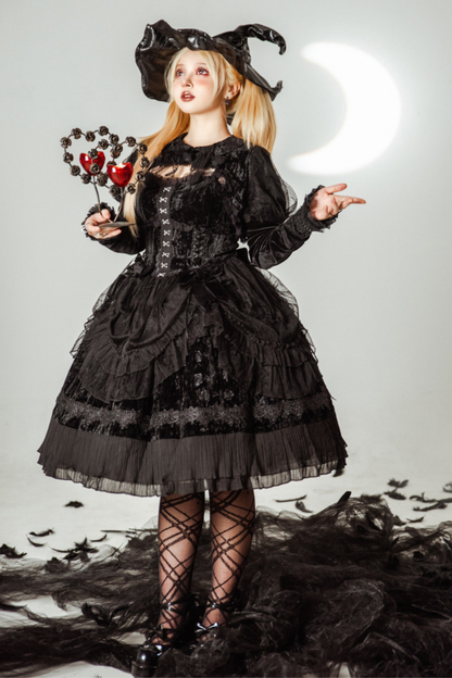 Gothic Doll Lolita Dress + Short Jacket