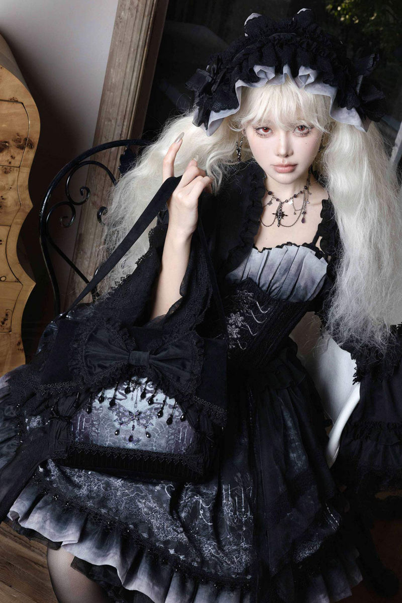 Gothic Lolita Jumper Skirt + Jacket + Skirt + Shirt + Corset + Accessories