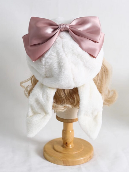 Big Ribbon Bunny Ear Beret