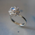 Moonstone Lotus Serenity Ring