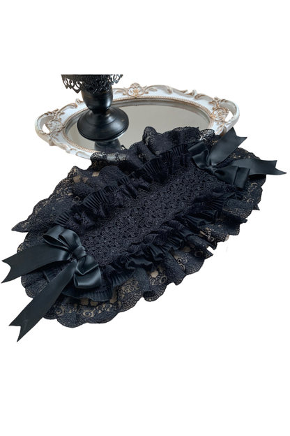 Mermaid Dress + Lace-up Short Dress + Cloak + Collar + Ribbon Brooch