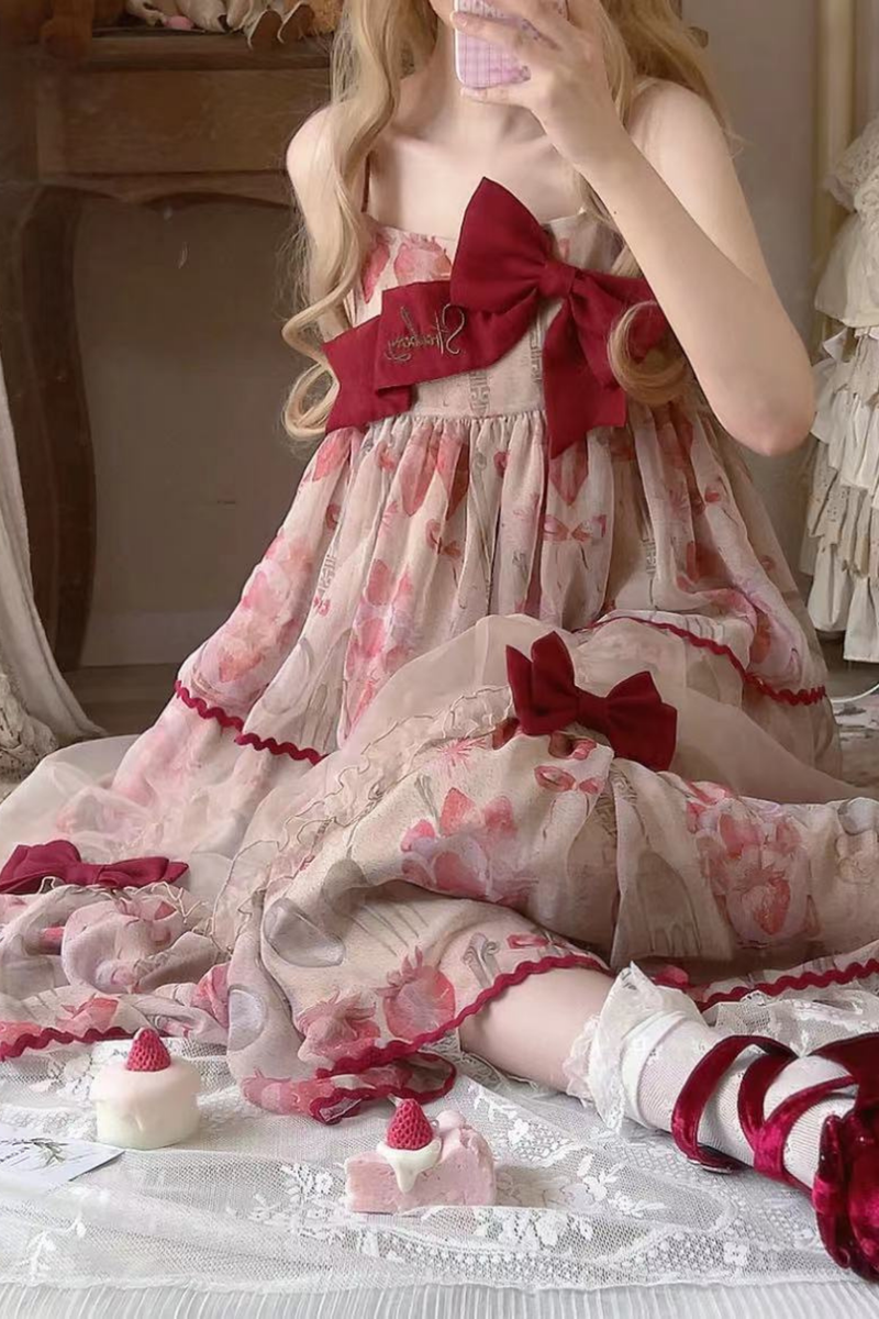 Strawberry Box Lolita Camisole Dress
