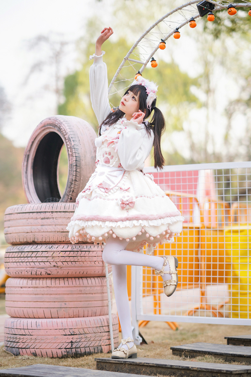 Sweet Girly Cat Lolita Set