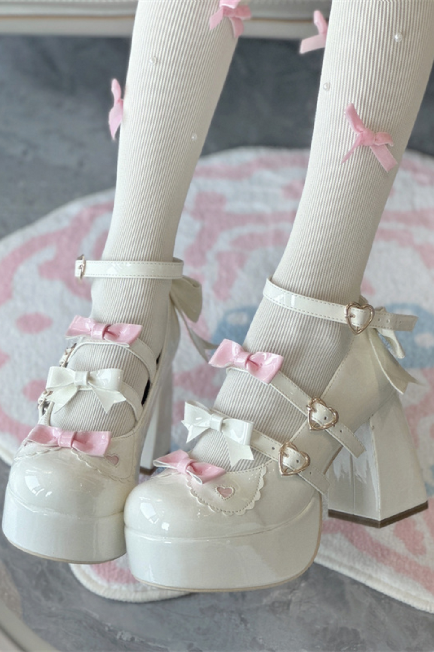 Biscuit Lolita Ribbon Shoes