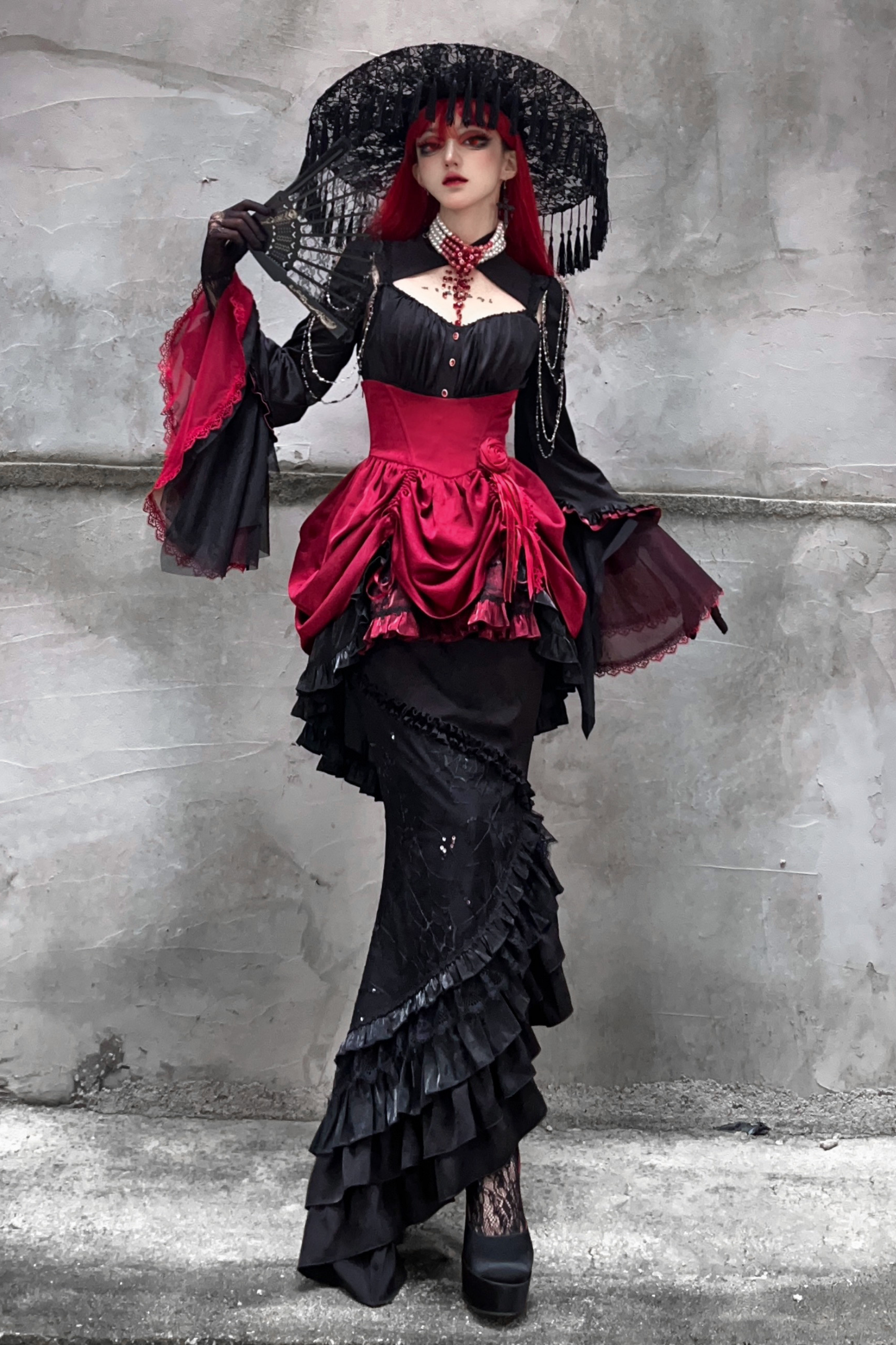 Dark Flower Gothic Lolita Set