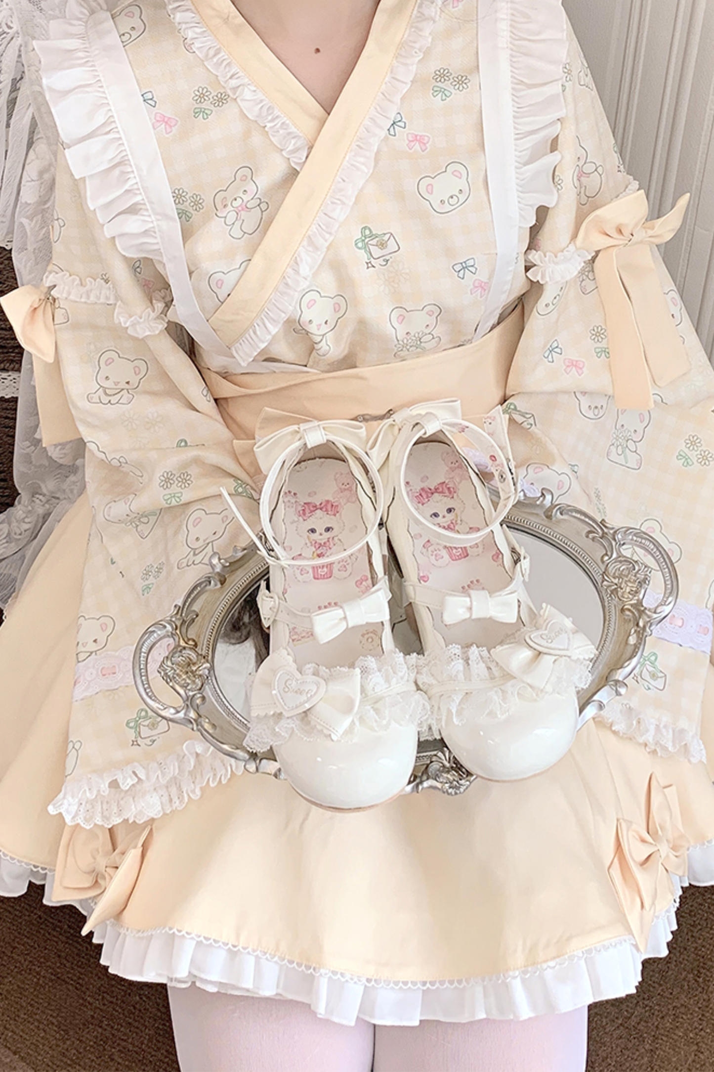 Lace Ribbon Lolita Shoes