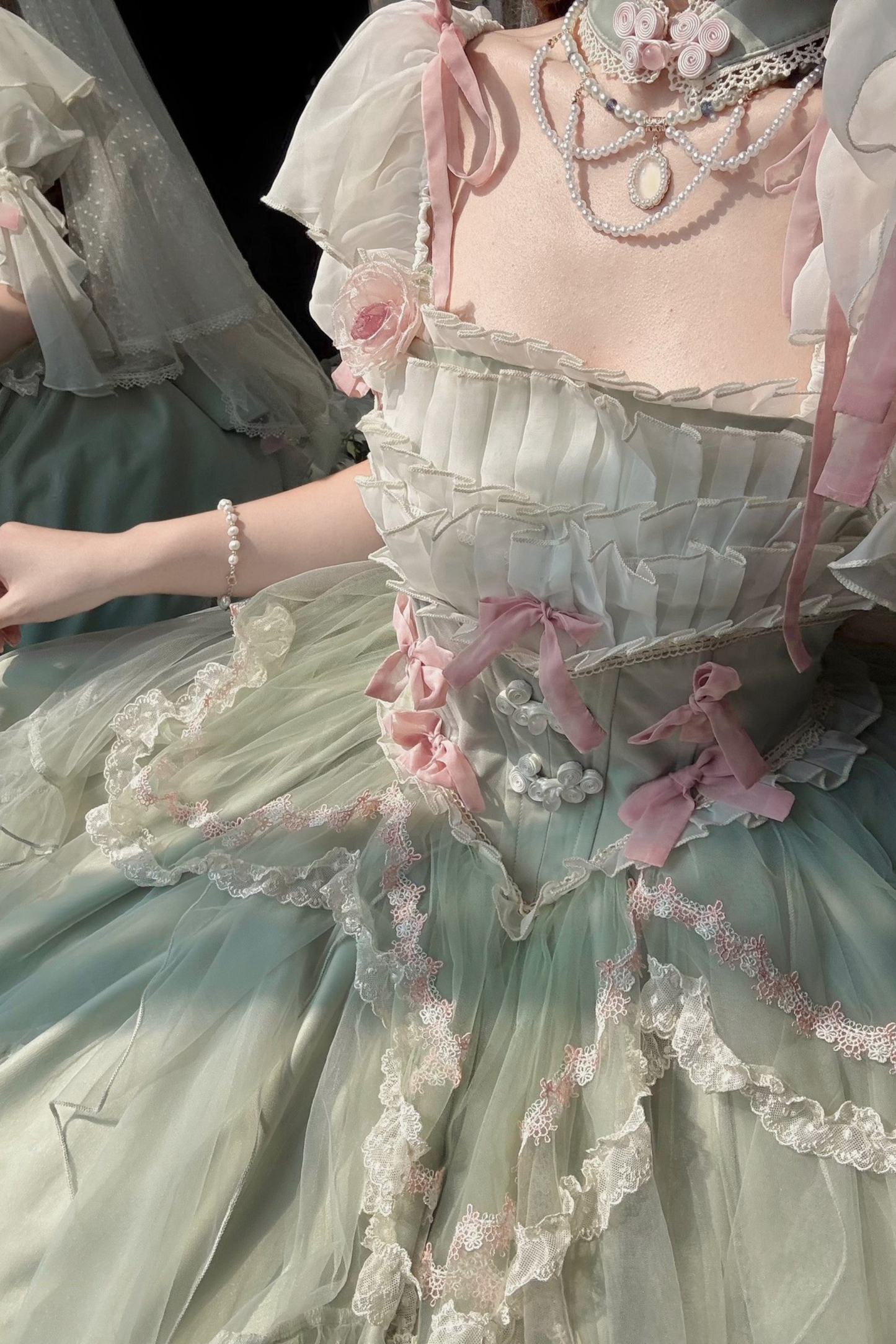 Sweet Princess Dress + Train + Veil + Accessories