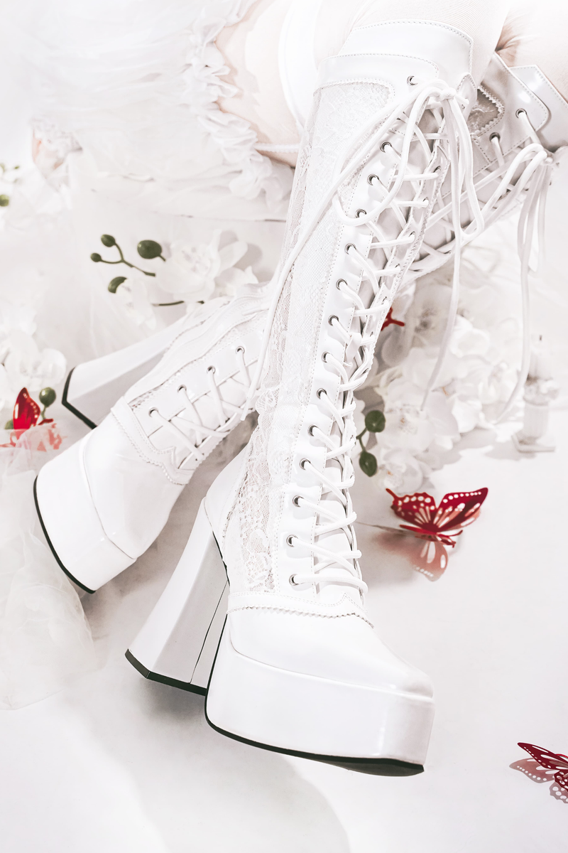 Demon Hunter Night Lace-up Boots